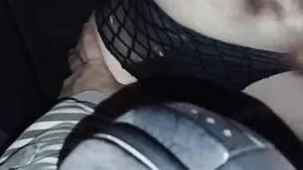Having Fun with Daddys Cock inside the vehicle