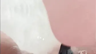 Shaving my huge Unshaved twat