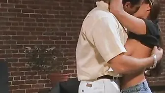 Superior chinese big titted hoe getting cock deep throat into from behind