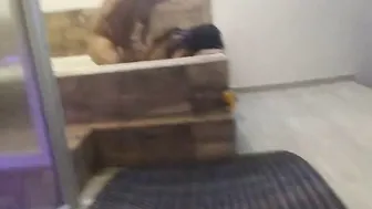 double creampied inside interracial cuckold three-way after cuckold husband come