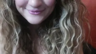 ADORABLE BLONDE CUNT WITH MOUTH SMOKES a CIGARETTE while think inside SUCK