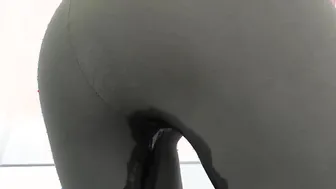 Raven Haired Cutie Getting Drenched Into Pissing