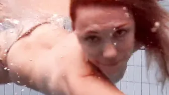 Russian Teen Beauty Swimming Pool Exposure - UnderWater Erotica