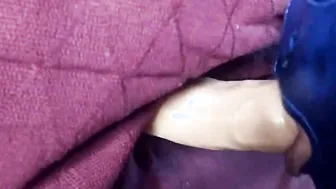 Ex-Wife practicing to suck 3 dicks inside gloryhole