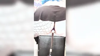 Gigantic ass cunt with mouth into fishnets fuck by boned machine
