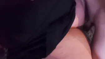 Chubby Red Blowjob taking a Cumshot inside her Fat Cunt
