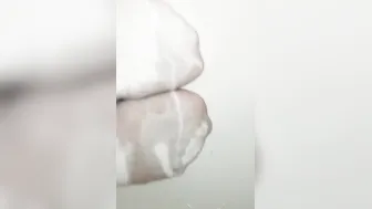Unshaved Bimbo Pee On Socks Compilation