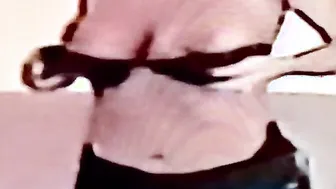 Taking Off My Dress to Performance My Huge Tits babe
