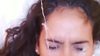 Cover my face with Hot sticky cum