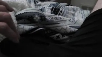 Through porn video – 18 year old grind penis through boxers for gigantic jizzed