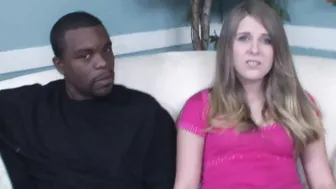 Adorable Megan Reece Getting a Lesson into Handling big black dick