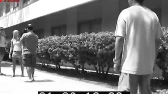 Old creep persuades 2 beauty blondes to suck him dry