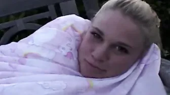 Little Summer Finger Fucked her tight Vagina outside