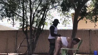 Trailer Trash White PAWG Fucks And Blows Her Gardner