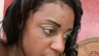 Curvy ebony Barely Legal getting a cummed on her huge natural
