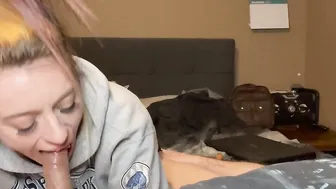 Babyybutt delivers slobbery leaking bubbly blowie