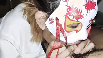 he said wearing a fox mask makes him fall inside