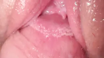 Dirty creamy bitch squirts and getting cum on 18 yo freaky