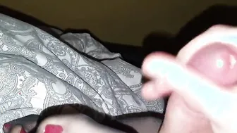 Cum on nylon toes #11