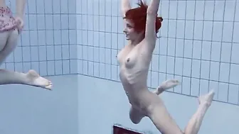 Goddess nudist babes underwater Lenka and Ala