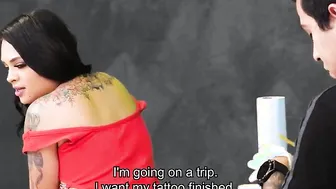 Lusty Gigantic hooters Bombshell Banged by a Tattoo Artist