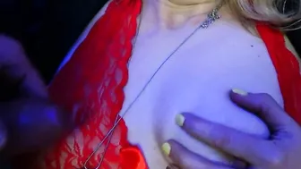 Satisfy cum on my boobs - Milf getting monster creampie