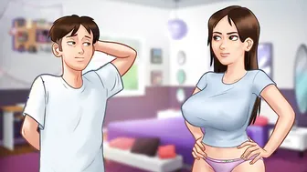 Comedy porn video – Summertime Saga: Babe Pictures From His Stepsister - Ep34