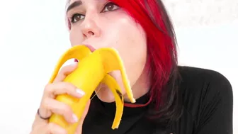 Cim porn video – Trying Bj on Banana ended Sloppy Deep Throat with Cum Drink / Kisscat.xyz
