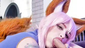 Tamamo no Mae screwed inside cunt Leah Meow