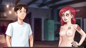 SUMMERTIME SAGA #137 • She blows his gigantic penis like a professional