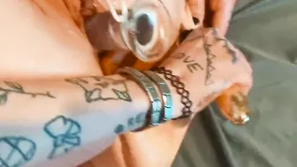 Enormous plug vibrator and dildo