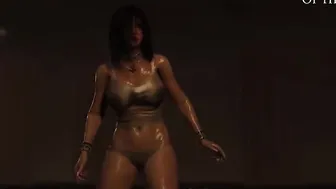 Horror Porn: Big Tit babe cunt with mouth into Dripping Panties Fucks Monster