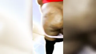 Black BBW piss and fart
