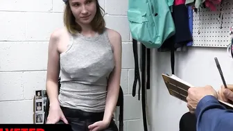 Shoplyfter - Adorable Goddess Caught With Stolen Items Submits Her Asshole To Officer To Gotten Out Of Trouble