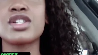 TeamSkeet - Pretty African Hottie Demi Sutra Massage Her Dripping Cunt Into Her Vehicle To Seduce Her Neighbors