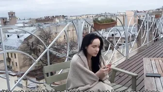 SISPORN. Stepbrother catches the chick smoking and she worships cock