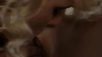 Wild skank lesbians have steamy night time encounter after pool
