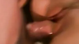 Voluptuous redheaded hoe getting a babe load on her jugs