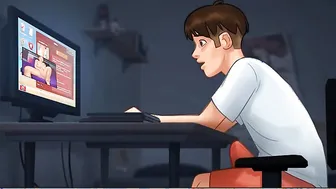 Summertime Saga: StepBrother Watching Porn Videos From His StepSister On