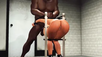 BONDAGE experience. A Bae dark hair likes it hard