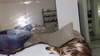 Eastern milf Eating Vagina and Used Asshole White Underwear Masturbation