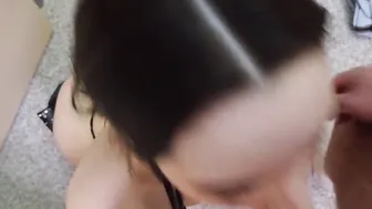 Boner getting taken care of by a babe