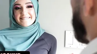 Hijab Hookup - Irresistible Gigantic Jugs Arab Bae Bangs Her