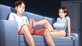 Summertime Saga: StepBrother Caught His StepSister Watching Porn And Masturbating-Ep103