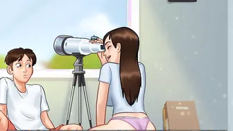 Summertime Saga: StepSister Asks Her StepBrother To Watch His Gigantic