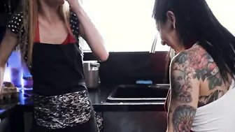 Cheated Lesbo Boned Her Girlfriends Roommate