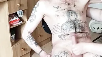 fat MILF sits on a cock and blows dick