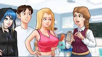 Comedy porn video – Summertime Saga: Stepbrother Caught His Stepsister Doing A Web Cam Performance