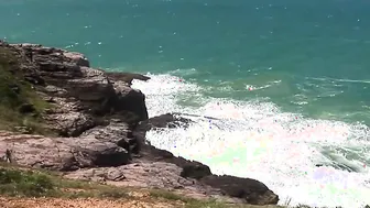 Pretty Bae lesbo sex near the sea
