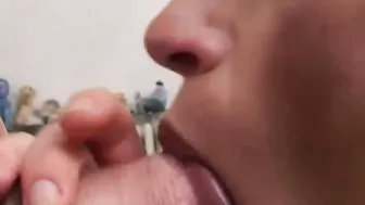 Amateur lovers has sex and dig into front of the
